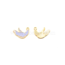 Zinc Alloy Enamel Penadnt, Fish, Cornflower Blue, 20x15.5x1.4mm, Hole: 2mm(ENAM-CJC0011-10)