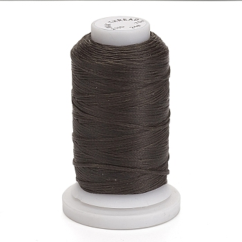 Waxed Polyester Cord, Flat, Coffee, 1mm, about 76.55 yards(70m)/roll