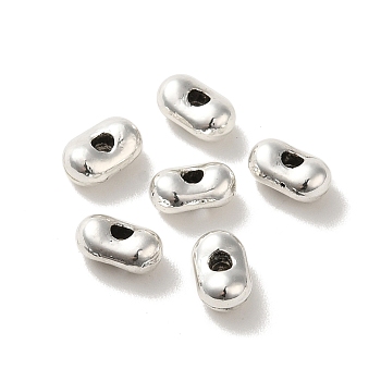 Tibetan Style Alloy Beads, Cadmium Free & Lead Free, Oval, Antique Silver, 4x6.5x3mm, Hole: 1.5mm