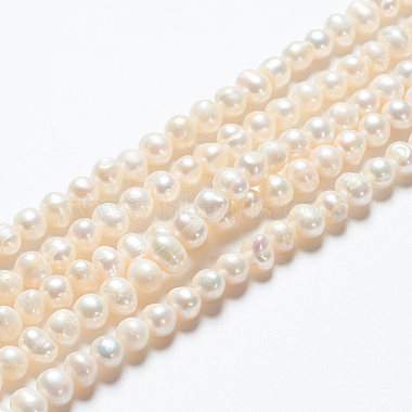 Natural Cultured Freshwater Pearl Beads Strands(A23WT011)-5