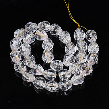 Transparent Crackle Glass Beads Strands(GLAA-N051-03)-2