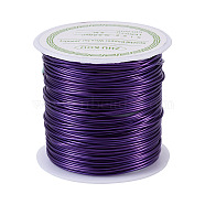 Round Copper Wire Copper Beading Wire for Jewelry Making, Long-Lasting Plated, Indigo, 20 Gauge, 0.8mm, about 26.24 Feet(8m)/roll(YS-TAC0004-0.8mm-08)