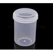 Plastic Bead Containers, Column, Clear, 6x4.3cm, Capacity: 20ml(0.68fl. oz)(CON-E017-11)