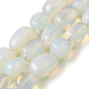 Opalite Beads Strands, Nuggets, 11.5~24x9~14x6.5~11mm, Hole: 1.1mm, about 26~28pcs/strand, 15.35''~16.06''(39~40.4cm)