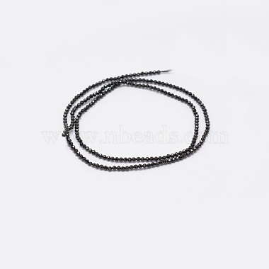 Natural Black Spinel Beads Strands(G-E351-01)-2