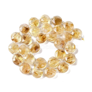 Natural Citrine Beads Strands(G-N342-10)-3