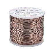 Matte Round Aluminum Wire, Coconut Brown, 20 Gauge, 0.8mm, 235m/roll(AW-BC0003-30D-0.8mm)