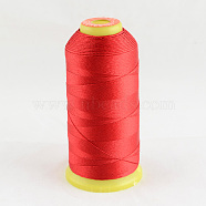 Polyester Sewing Thread, Red, 0.7mm, about 370m/roll(WCOR-R001-0.7mm-10)