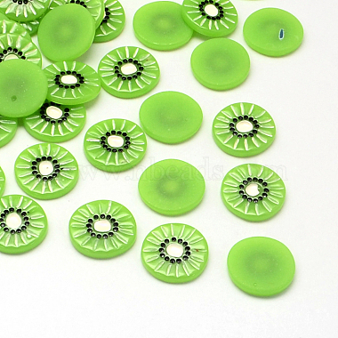 Lawn Green Fruit Resin Cabochons