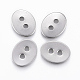 2-Hole 201 Stainless Steel Sewing Buttons(STAS-K154-55P)-1