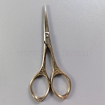 Stainless Steel Scissors, Embroidery Scissors, Sewing Scissors, Golden, 150x70x10mm(PW-WG10714-01)