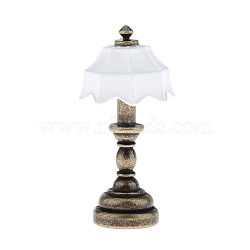 Miniature Alloy Table Lamp Ornaments, Micro Landscape Home Dollhouse Accessories, Pretending Prop Decorations, Antique Bronze, 40mm(PW-WG42621-03)