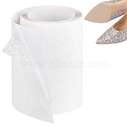 PVC Non-Slip Shoes Sole Sticker Sheets, Adhesive Shoe Sole Protectors, High Heels Anti-Slip Shoe Pads, White, 100x0.9mm, 1.5m/roll(AJEW-WH0258-425C-01)