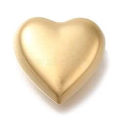 PVD Vacuum Plating 304 Stainless Steel Pendants, Heart Charm, Real 18K Gold Plated, 24.5x25x11mm, Hole: 2.6mm(STAS-S148-15G)