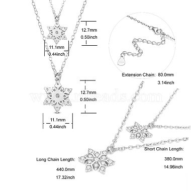 SHEGRACE Brass Tiered Necklaces(JN879A)-5
