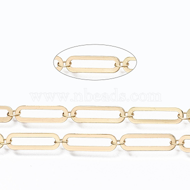 Brass Paperclip Chains(CHC-S009-009KC)-4