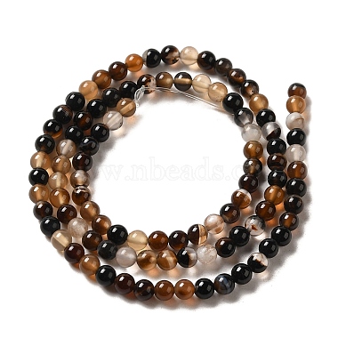 Dyed Black Agate Round Bead Strands(G-P070-22-4mm)-4