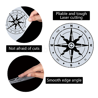 modèles de pochoirs de peinture de dessin en plastique pour animaux de compagnie(DIY-WH0244-053)-2