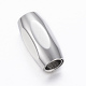 Smooth 304 Stainless Steel Magnetic Clasps with Glue-in Ends(X-STAS-H402-33P-6mm)-1