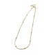 Rack Plating Brass Satellite Chain Necklace for Women(NJEW-F304-02G)-1