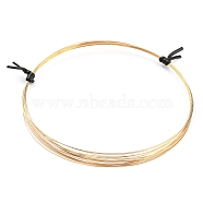 Brass Craft Wire, Half Hard, Round, Real 14K Gold Filled, 0.3mm, about 14.76 Feet(4.5m)/Roll(CWIR-D001-01A-G)