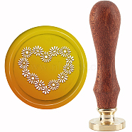 Brass Wax Seal Stamp with Handle, for DIY Scrapbooking, Heart Pattern, 89x30mm(AJEW-WH0184-0999)