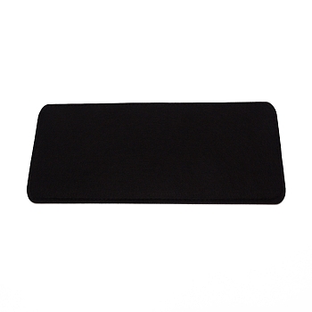 Rectangle Felt Bag Bottom, for Knitting Bag, Women Bags Handmade DIY Accessories, Black, 13.1x30.5x0.6cm