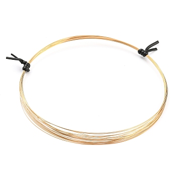 Brass Craft Wire, Half Hard, Round, Real 14K Gold Filled, 0.3mm, about 14.76 Feet(4.5m)/Roll
