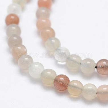 Natural Multi-Moonstone Beads Strands(G-P322-43-4mm)-3
