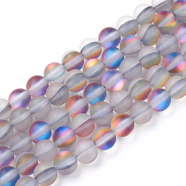 Synthetische Mondstein Perlen Stränge(G-R375-6mm-A14)-2