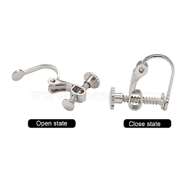 Brass Screw On Clip-on Earring Findings(X-KK-L164-02)-7