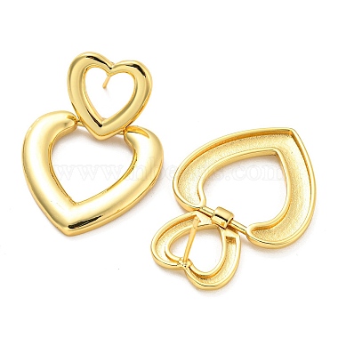 Heart Stud Earrings(EJEW-G355-19G)-2
