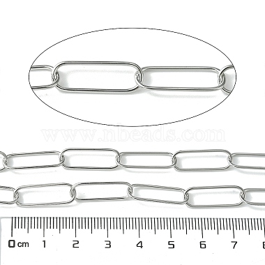 304 Stainless Steel Oval Link Chains(CHS-K018-06P)-2