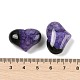 Natural Druzy Agate(Dyed & Heated) Heart Palm Stone(G-Q021-01)-3