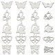 Unicraftale 20Pcs 5 Style 304 & 201 Stainless Steel Pendants(STAS-UN0030-30)-1