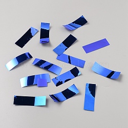 Tissue Aluminum Wedding Party Table Decorations, Rectangle, Blue, 45x16x0.1mm, 19230pcs/bag(DIY-WH0569-48B)