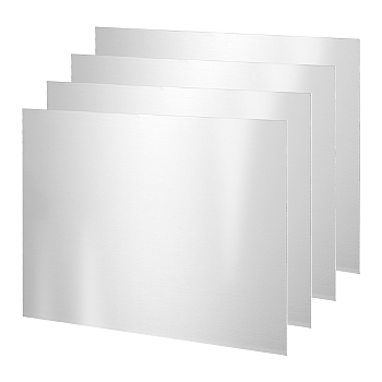 Rectangle 304 Stainless Steel Sheet, with Film, for Mechanical Cutting, Precision Machining, Mould Making, Stainless Steel Color, 14.9x19.9x0.05cm