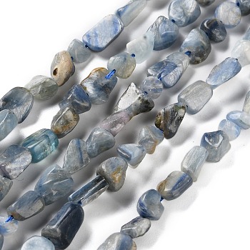 Natural Kyanite Beads Strands, Nuggets, Tumbled Stone, 4.5~11.5x3~7x3.5~6mm, Hole: 1.2mm, about 48~68pcs/strand, 15.35~15.94''(39~40.5cm)