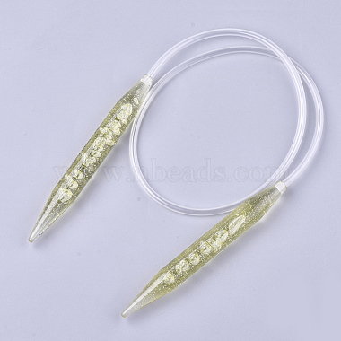 PVC Wire PC Circular Knitting Needles(TOOL-T006-15)-2