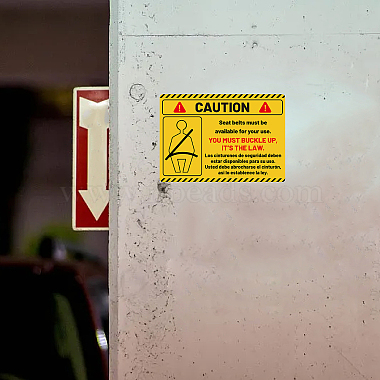 5Pcs Waterproof PVC Warning Sign Stickers(DIY-WH0237-024)-7