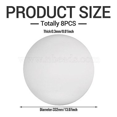 Disposable Round Paper Placemat(AJEW-TAC0030-036A)-3