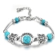 bracelets de perles turquoise naturelles(PW-WGFCF02-01)-1