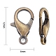 Zinc Alloy Lobster Claw Clasps(E105-M)-4