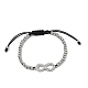 304 Edelstahl unendlich Link Armb&auml;nder(BJEW-F534-01P)-4