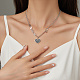Colliers avec pendentif cœur en émail et acier inoxydable pour femmes(BR5096)-4