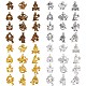 48 pièces pendentif à breloque constellation douze pendentifs de signe du zodiaque breloque en alliage pour bijoux collier bracelet boucle d'oreille faisant de l'artisanat(JX340A)-1