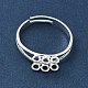Adjustable Brass Finger Ring Trays for Hanging Pendant(KK-K414-03B-S)-2