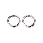 Tarnish Resistant 304 Stainless Steel Open Jump Rings, Round, Stainless Steel Color, 10x1.5mm, 15 Gauge, Inner Diameter: 7mm(STAS-D448-093P-10mm)