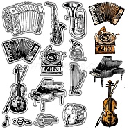 Custom PVC Plastic Clear Stamps, for DIY Scrapbooking, Photo Album Decorative, Cards Making, Stamp Sheets, Film Frame, Musical Instruments, 160x110x3mm(DIY-WH0439-0362)