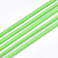 Waxed Polyester Cords, for Jewelry Making, Light Green, 2mm, about 10m/roll(X-YC-Q006-2.0mm-10)